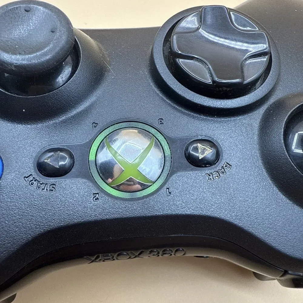 🟩 Xbox 360 Wireless Controller – Original Black Edition 🎮⚡✨
